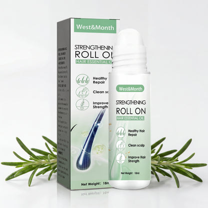 LuxeRoots™ Scalp Revival Roll-On — Hair Growth & Strengthening Essential Oil Treatment for Thinning Hair | Nourishing Roller Ball Serum, 18ml