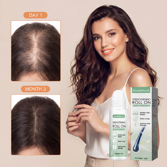LuxeRoots™ Scalp Revival Roll-On — Hair Growth & Strengthening Essential Oil Treatment for Thinning Hair | Nourishing Roller Ball Serum, 18ml